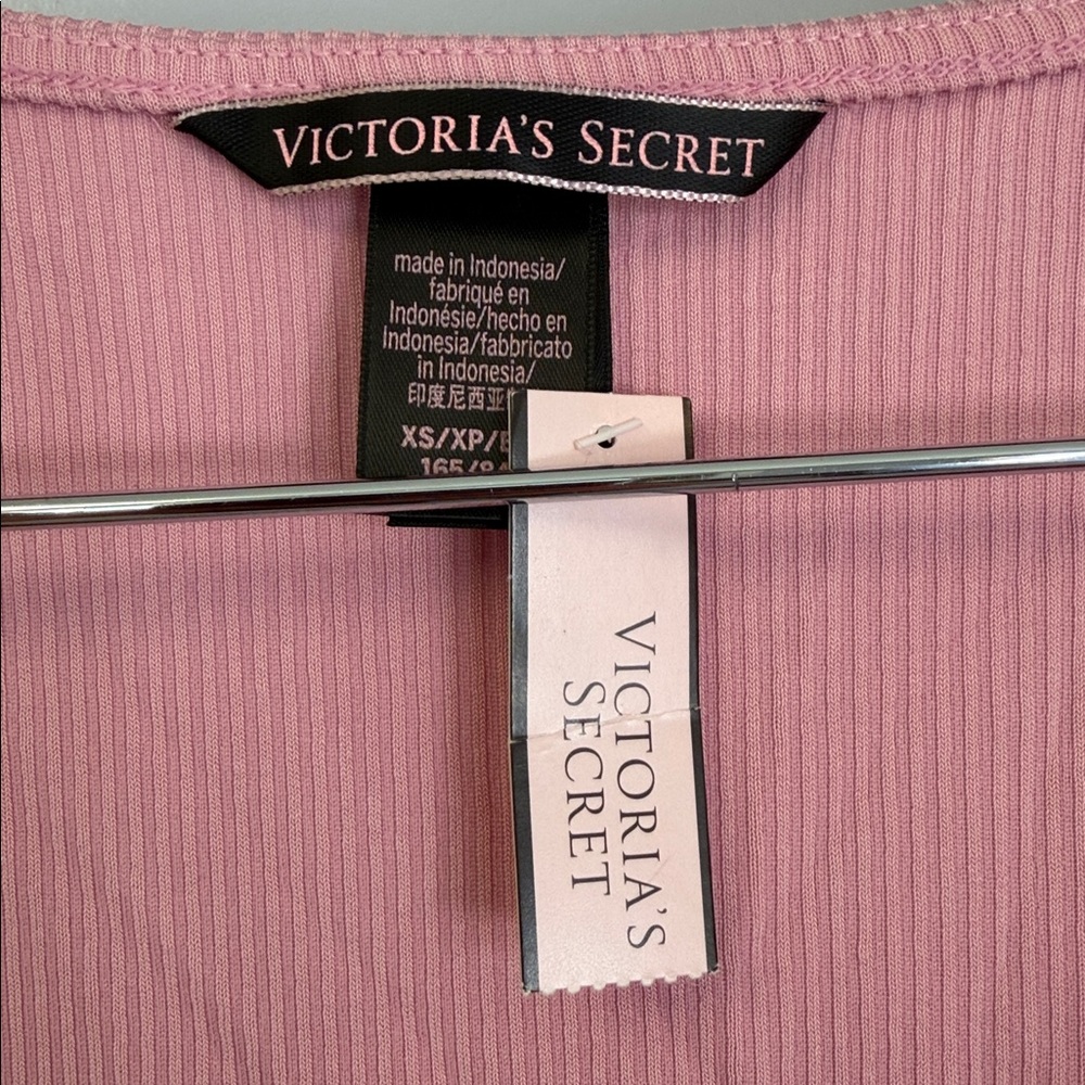 NWT Victorias Secret Long Sleeve Cropped Wrap Shirt - Picture 2 of 6